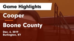 Cooper  vs Boone County  Game Highlights - Dec. 6, 2019