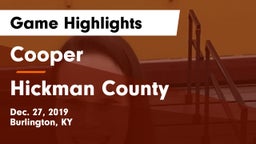 Cooper  vs Hickman County Game Highlights - Dec. 27, 2019