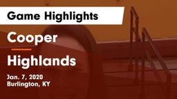 Cooper  vs Highlands  Game Highlights - Jan. 7, 2020