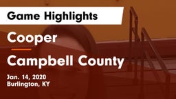 Cooper  vs Campbell County  Game Highlights - Jan. 14, 2020