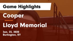 Cooper  vs Lloyd Memorial  Game Highlights - Jan. 23, 2020