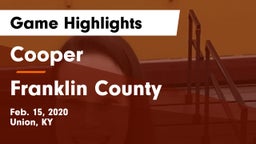 Cooper  vs Franklin County  Game Highlights - Feb. 15, 2020
