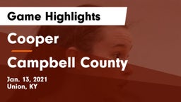 Cooper  vs Campbell County  Game Highlights - Jan. 13, 2021