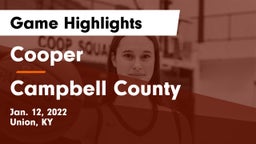 Cooper  vs Campbell County  Game Highlights - Jan. 12, 2022