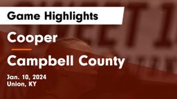Cooper  vs Campbell County  Game Highlights - Jan. 10, 2024