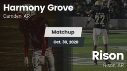 Matchup: Harmony Grove vs. Rison  2020