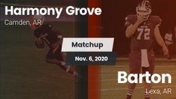 Matchup: Harmony Grove vs. Barton  2020