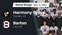 Recap: Harmony Grove  vs. Barton  2022