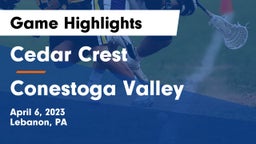 Cedar Crest  vs Conestoga Valley  Game Highlights - April 6, 2023