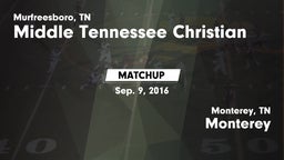Matchup: Middle Tennessee Chr vs. Monterey  2016