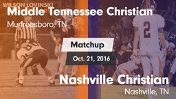 Matchup: Middle Tennessee Chr vs. Nashville Christian  2016
