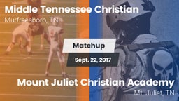 Matchup: Middle Tennessee Chr vs. Mount Juliet Christian Academy  2017