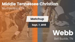 Matchup: Middle Tennessee Chr vs. Webb  2018