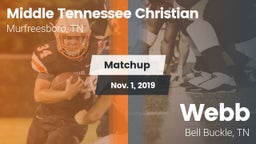 Matchup: Middle Tennessee Chr vs. Webb  2019