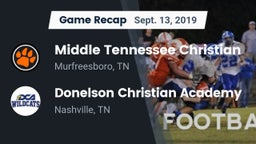 Recap: Middle Tennessee Christian vs. Donelson Christian Academy  2019