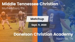 Matchup: Middle Tennessee Chr vs. Donelson Christian Academy  2020