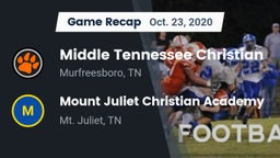 Recap: Middle Tennessee Christian vs. Mount Juliet Christian Academy  2020