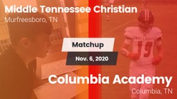 Matchup: Middle Tennessee Chr vs. Columbia Academy  2020