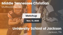 Matchup: Middle Tennessee Chr vs. University School of Jackson 2020