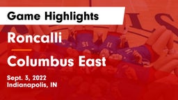 Roncalli  vs Columbus East  Game Highlights - Sept. 3, 2022