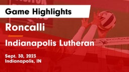 Roncalli  vs Indianapolis Lutheran  Game Highlights - Sept. 30, 2023