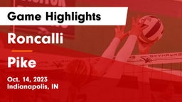 Roncalli  vs Pike  Game Highlights - Oct. 14, 2023