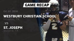 Recap: Westbury Christian School vs. St. Joseph  2016