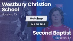 Matchup: Westbury Christian vs. Second Baptist  2016