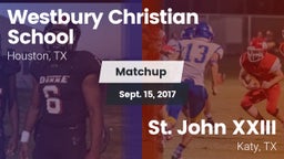 Matchup: Westbury Christian vs. St. John XXIII  2017