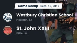 Recap: Westbury Christian School vs. St. John XXIII  2017