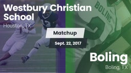 Matchup: Westbury Christian vs. Boling  2017