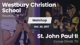 Matchup: Westbury Christian vs. St. John Paul II  2017