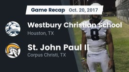 Recap: Westbury Christian School vs. St. John Paul II  2017
