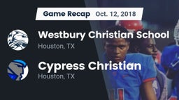 Recap: Westbury Christian School vs. Cypress Christian  2018