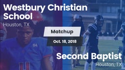 Matchup: Westbury Christian vs. Second Baptist  2018