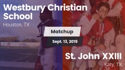 Matchup: Westbury Christian vs. St. John XXIII  2019