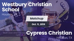 Matchup: Westbury Christian vs. Cypress Christian  2019