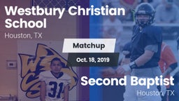 Matchup: Westbury Christian vs. Second Baptist  2019