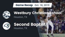 Recap: Westbury Christian School vs. Second Baptist  2019