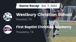 Recap: Westbury Christian School vs. First Baptist Christian Academy 2022