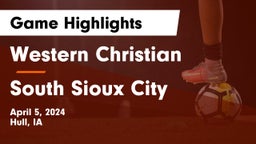 Western Christian  vs South Sioux City  Game Highlights - April 5, 2024