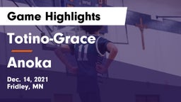 Totino-Grace  vs Anoka  Game Highlights - Dec. 14, 2021