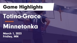 Totino-Grace  vs Minnetonka  Game Highlights - March 1, 2023