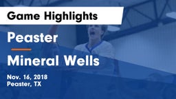 Peaster  vs Mineral Wells  Game Highlights - Nov. 16, 2018