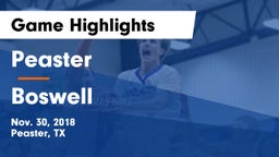 Peaster  vs Boswell   Game Highlights - Nov. 30, 2018