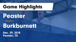 Peaster  vs Burkburnett  Game Highlights - Dec. 29, 2018