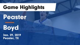 Peaster  vs Boyd  Game Highlights - Jan. 29, 2019