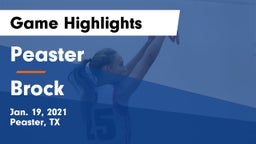 Peaster  vs Brock  Game Highlights - Jan. 19, 2021