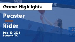 Peaster  vs Rider  Game Highlights - Dec. 10, 2021