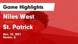 Niles West  vs St. Patrick  Game Highlights - Nov. 23, 2021